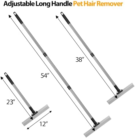 Carpet Rake for Pet Hair Removal Tool, Reusable Hair Remover Broom - Image 4