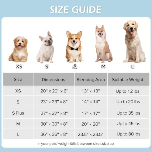 JOEJOY Jacquard Donut Round Dog Bed, Large Sized Dog - Image 6