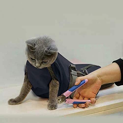 Cinf Cat Nail Clipping Cleaning Grooming Restraint Bag No Scratching Biting - Image 4
