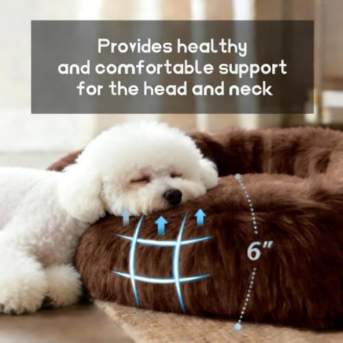 Comfort Donut Dog Bed for Small Dogs, Cat Bed & Pet Bed for Indoor Use - Image 2