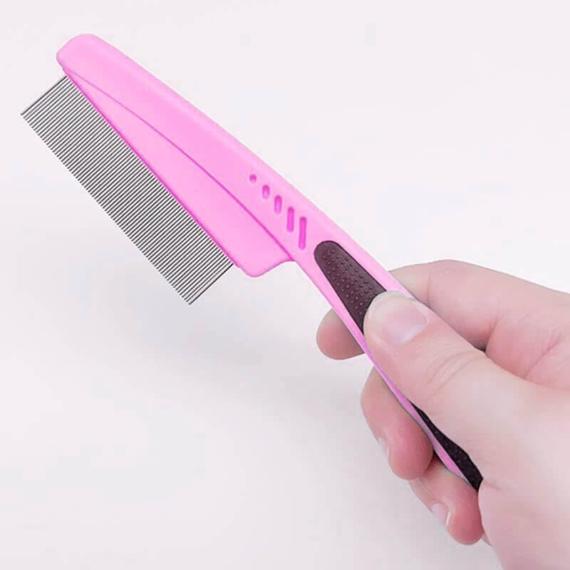 Flea Comb for Dogs and Cats, Fine-Toothed Pet Combs for Detangling or Dematting - Image 4
