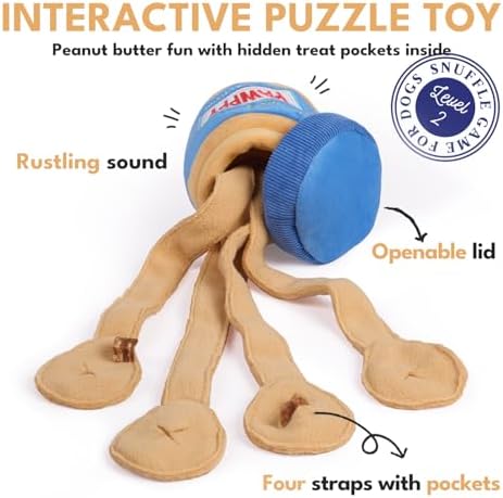 CHEWFFON Interactive Dog Enrichment Toy, Crinkle & Snuffle Puppy Toys - Image 2