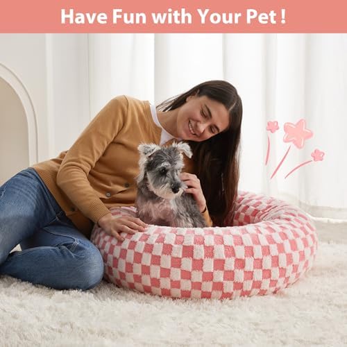 BFPETHOME Large Washable Cozy Donut Dog Beds - Image 4
