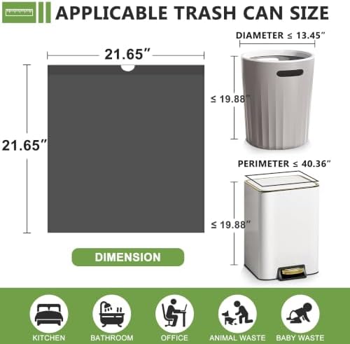 6 Gallon Trash Bags Drawstring - Image 2