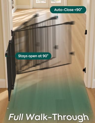 Babelio Baby Gate for Stairs, Kitchen & Doorways, No Bottom Bar| Easy - Image 4