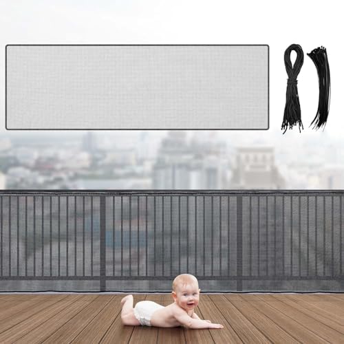 Hosuly Banister Guard Balcony Netting, 10 x 3 ft, 1 Set by Hosuly
