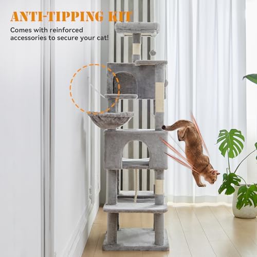 Sweetcrispy 66 Inch Cat Tree Tower - Image 6