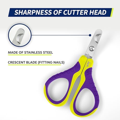WePet Pet Nail Clippers U07.1, Professional Claw Trimmer, Bended Scissor Special - Image 3