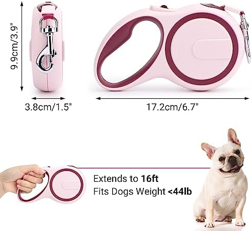 Segarty Dog Retractable Leash, 16ft Heavy Duty Walking Dog Leash - Image 2