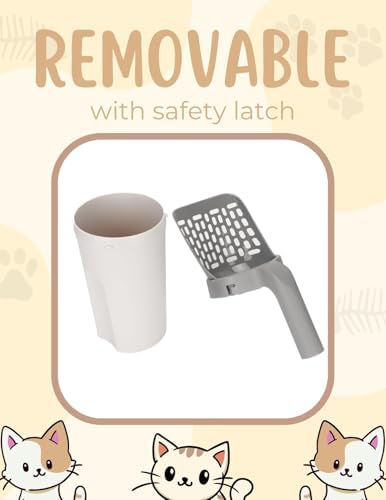 Cat Litter Scoop with 120 Refill Bags Portable Kitty Litter Scooper and Pooper - Image 5