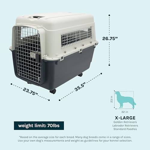 SportPet Airline Compliant X-LARGE 32.25" Travel Dog Kennel-Durable Plastic - Image 4