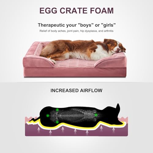 FURTIME Orthopedic Medium Dog Bed, Supportive Waterproof Pet Bed - Image 2