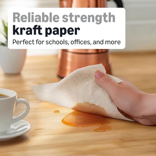 Amazon Basics 1-Ply Kraft 7.9" Hard Roll Paper Towels | Bulk | Made from 100% - Image 3