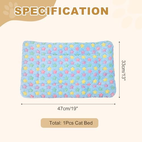 Dog Cat Bed Mat, Soft Coral Fleece Pet Cushion Pad - Image 2