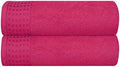 GLAMBURG 100% Cotton 2 Pack Oversized Bath Towel Set 28x55 Inches, Ultra Soft by GLAMBURG