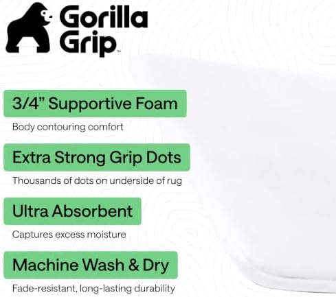 GORILLA GRIP® Memory Foam Bath Rug - Image 2