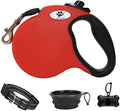 16 ft Retractable Dog Leash for Large Dogs up to 110 lbs, Tangle-Free Nylon Tape by CROWN+PAWS