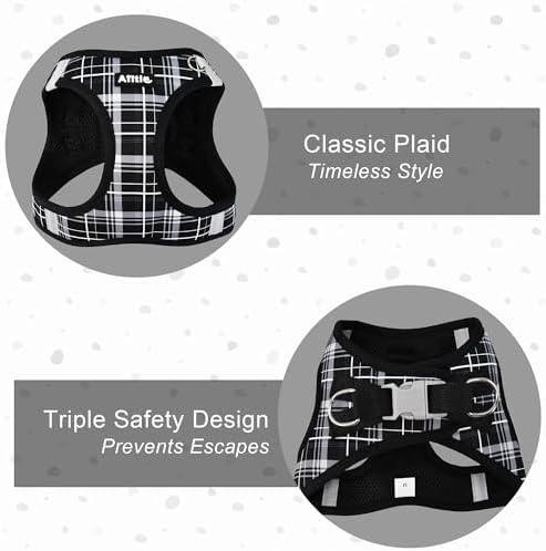 AIITLE Step in Dog Harness and Leash Set Plaid Adjustable - Image 3