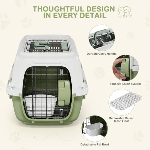 19.5" Hard Shell Cat Carrier, Pet Carrier - Image 5