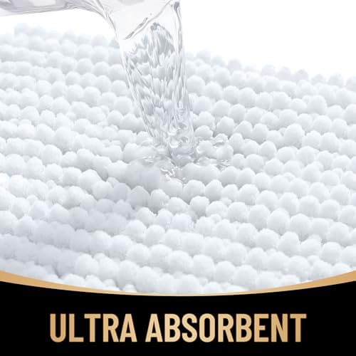 OLANLY Thick Chenille Large Bathroom Rugs 40x32, Absorbent Bath Mat - Image 3