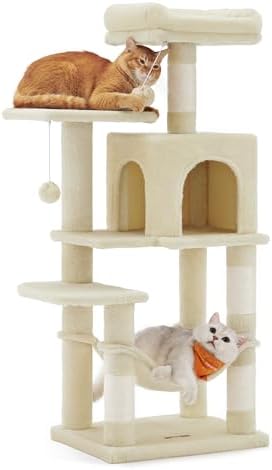 Feandrea Cat Tree, 44.1-Inch Cat Tower by FeandreabySONGMICSHOME