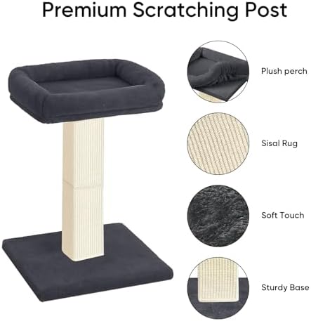 Cat Scratching Post with Plush Perch - Image 2