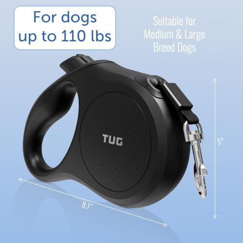TUG Quest Retractable Dog Leash | 360° Tangle-Free | 16 ft Tape - Image 4