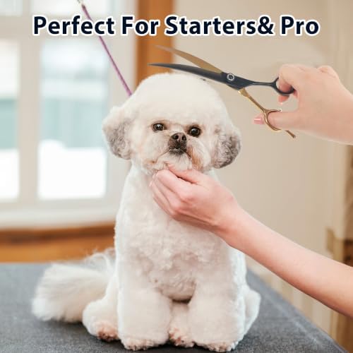 7" Curved Dog Shears for Grooming, curved scissors for Trimming and Cutting - Image 6