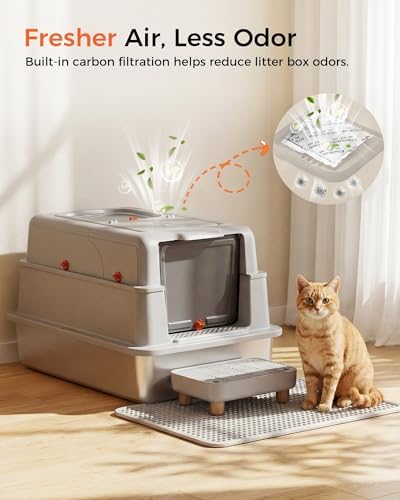 XXXL Stainless Steel Cat Litter Box - Image 3