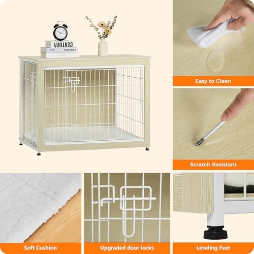 DWANTON 38.5" XL Dog Crate Furniture - Image 5