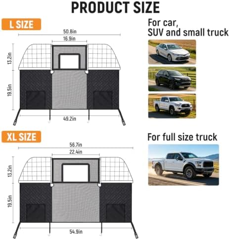 YJGF Dog Car Barrier, Car Net Divider - Image 5