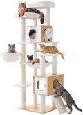 Feandrea Tall Cat Tree, 8-Tier Wood Tower by FeandreabySONGMICSHOME