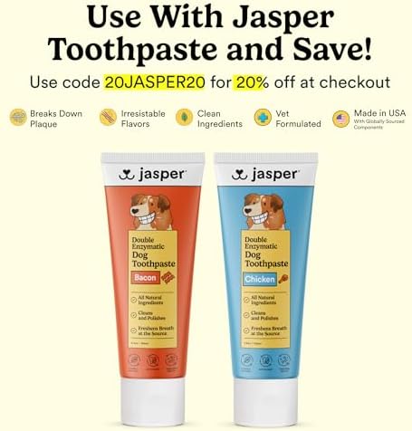 Jasper Large Dog Toothbrush, 360 Degree Pet Tooth Brushing Kit, Cat Toothbrush - Image 3