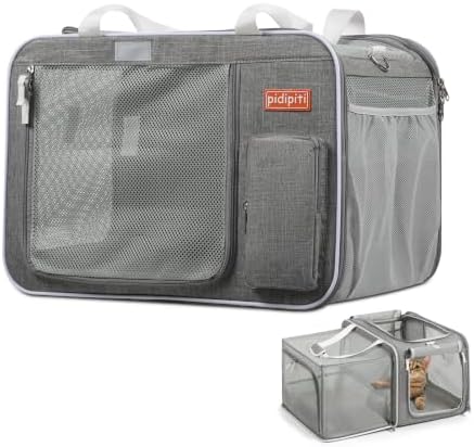 pidipiti 20x14x14 Expandable Large cat car Travel Carrier by pidipiti
