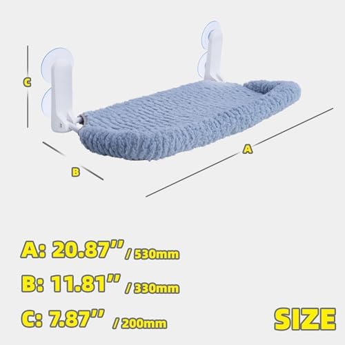 AIWIKIDE Cat Window Perch with Cushion Rim, Easy Install Bracket, Portable Wall - Image 4