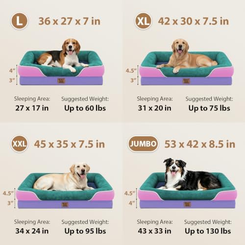 Chez Paw Waterproof Orthopedic XL Dog Bed - Image 6