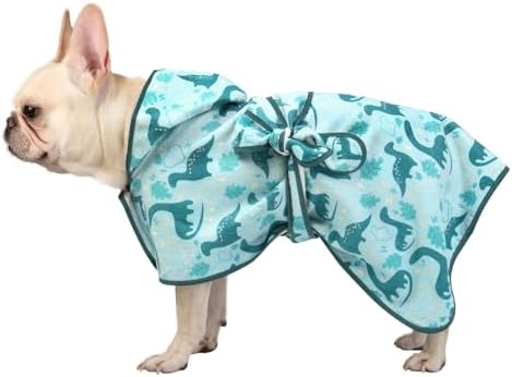 HDE Hooded Dog Bathrobe Quick Dry Towel Wrap - Image 3