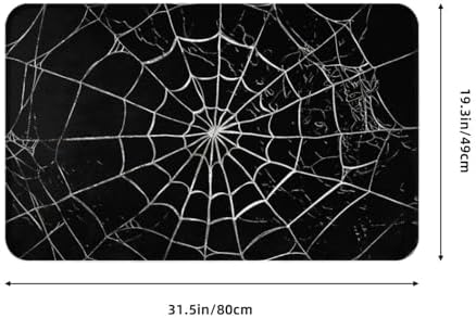 Spider Web Bath Mat Non-Slip Soft Microfiber Bathroom Rugs Washable Bathmat - Image 3