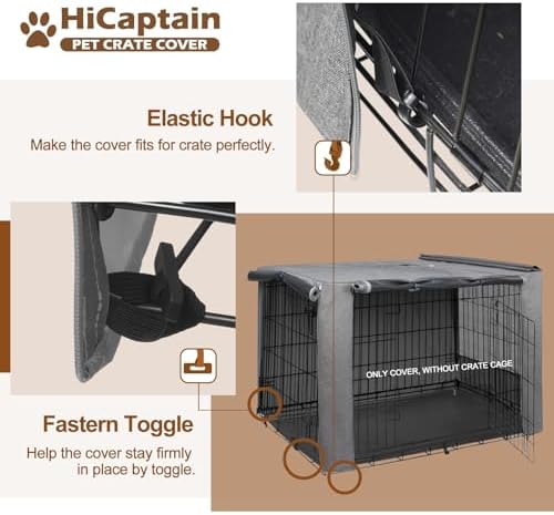 HiCaptain 30-Inch Dog Crate Cover - Image 3