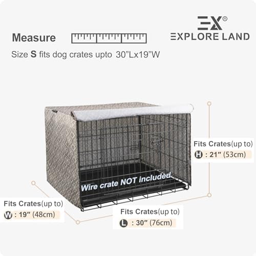 Explore Land Pattern Dog Crate Cover, 30 Inches - Image 2
