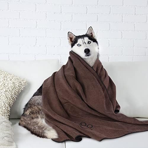 KinHwa Dog Towels for Drying Dogs, Absorbent Microfiber Pet Bath Towel - Image 6