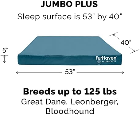 Furhaven Replacement Dog Bed Cover Water-Resistant Indoor/Outdoor Logo Print - Image 3