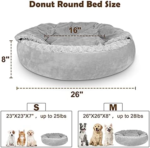 JOEJOY Dog Beds for Small Medium Dogs, Cozy Cuddler Luxury Puppy Pet Bed - Image 2