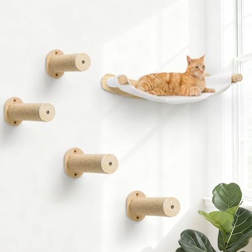 Cat Wall Hammock & Steps Set by CYDDUP