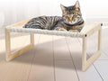 Elevated Cat Bed, Wooden Cat Hammock by EUIJOIP