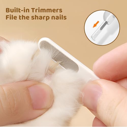 Odoland Cat Nail Clipper with LED Light and Nail File, Dog Claw Trimmer with - Image 3