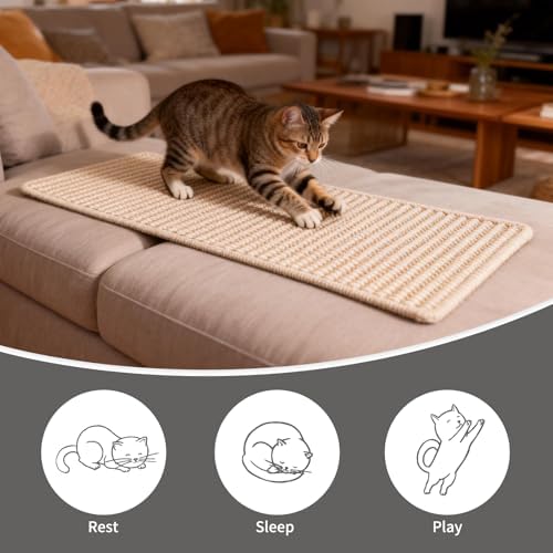 FHTONGE Extra Tall Thickened Cat Wall Climbing Carpet - Image 7