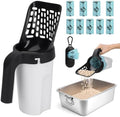 Cat Litter Scooper with Holder, Cat Litter Shovel with Bags &Waste Can by MYPIN
