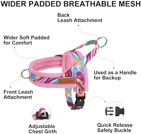 BEAUTYZOO Small Dog Harness and Leash Set, No Pull Step in Puppy Vest - Image 6