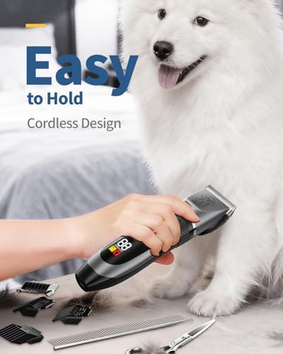iBTC Dog Clippers and Paw Trimmer Kit 2 in 1 Low Noise Cordless Dog Clippers - Image 6